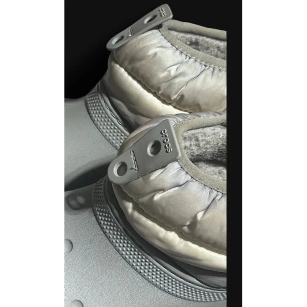 Crocs Women's Grey and White Boots